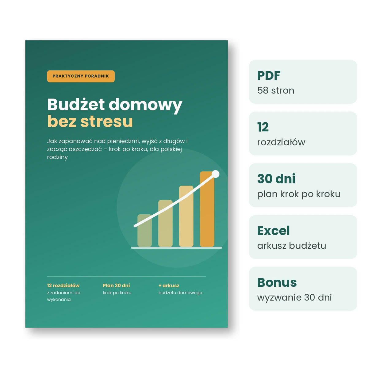 Budżet domowy bez stresu – poradnik PDF + arkusz Excel