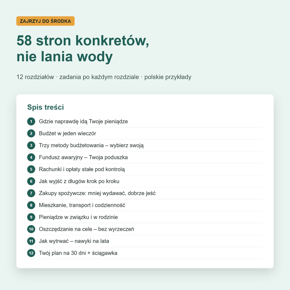 Budżet domowy bez stresu – poradnik PDF + arkusz Excel